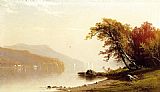 Autumn Canvas Paintings - Autumn on the Lake